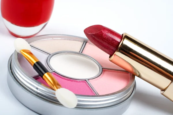 Detail sortimentu make-upů — Stock fotografie