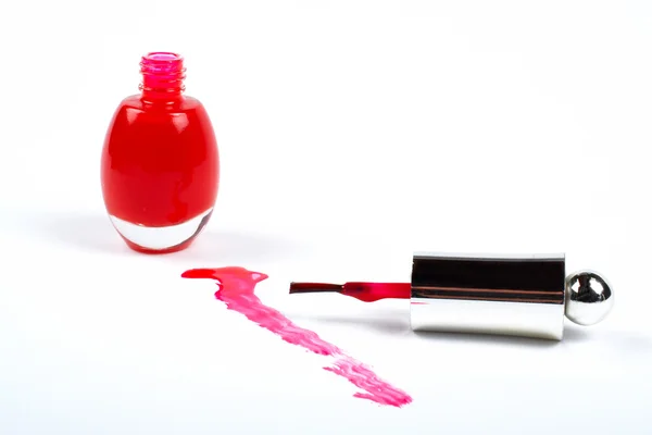 Red fingernail polish — Stock Photo, Image