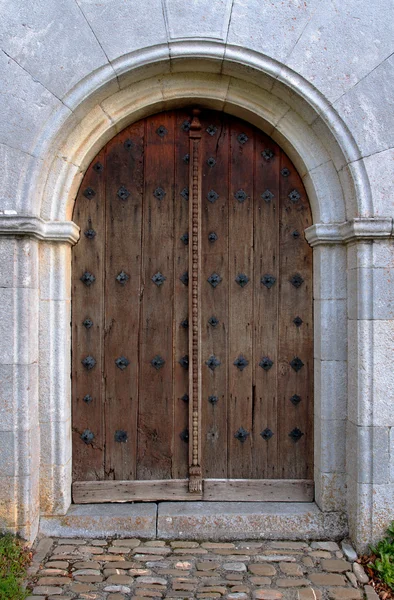 Porta antiga da capela — Fotografia de Stock