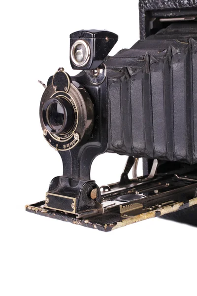 古色古香的折叠式照相机 — 图库照片