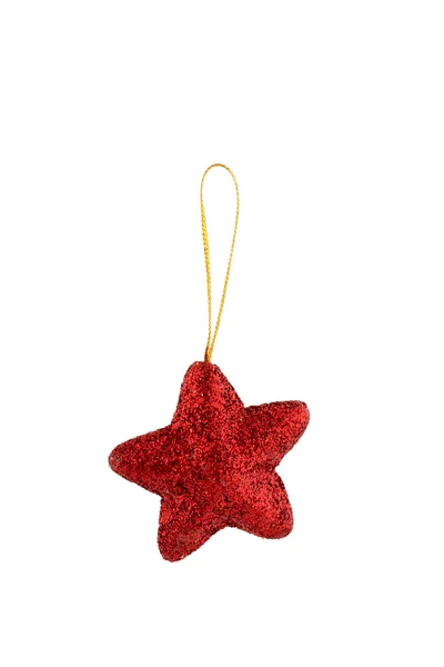 Одна червона різдвяна зірка — стокове фото