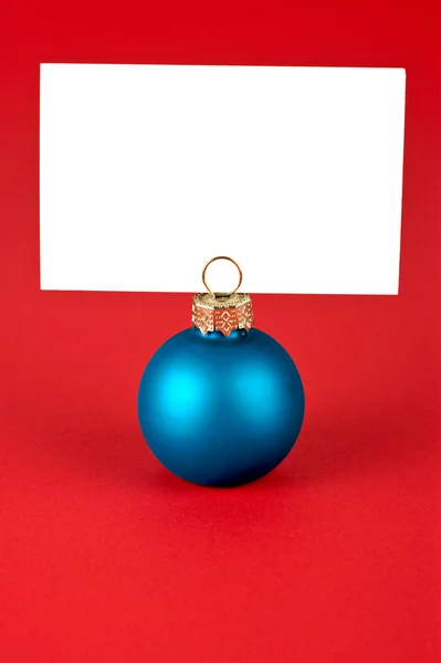 クリスマス ボールのメモ — ストック写真