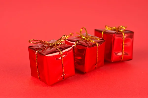 Tre scatole regalo — Foto Stock