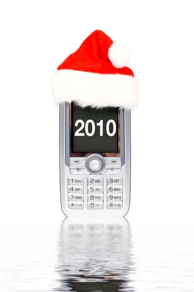 Telefone celular de Natal — Fotografia de Stock