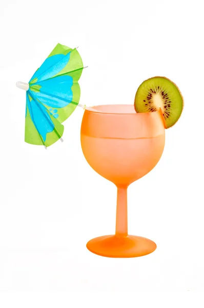 Cocktail de kiwi e guarda-chuva — Fotografia de Stock