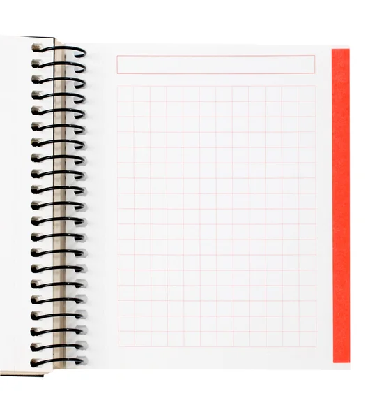 Lege notebook blad — Stockfoto