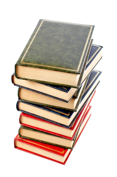 Isolerade böcker stack — Stockfoto