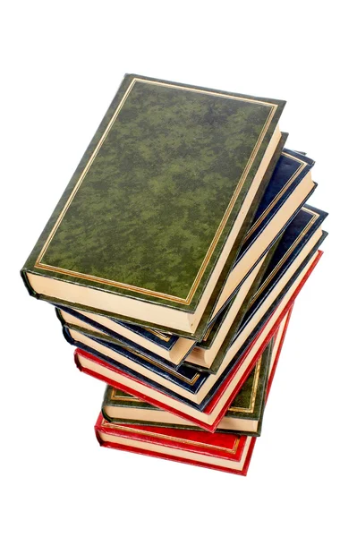 Стек ізольованих книг — стокове фото