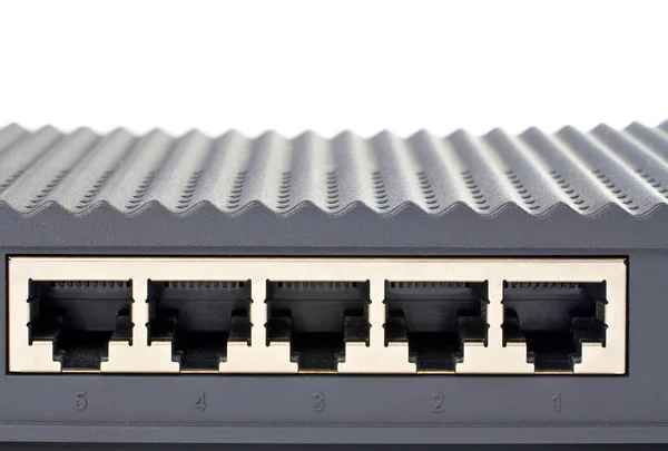Back panel of the router — Stock Photo, Image
