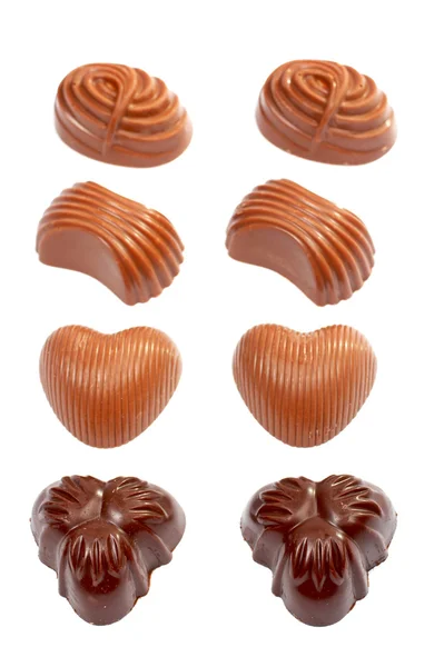 Assortimento di cioccolatini fini — Foto Stock
