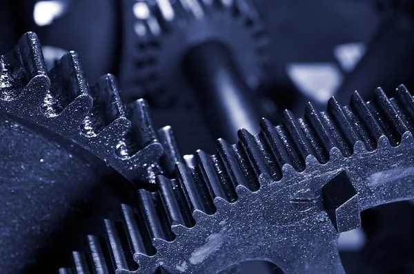 Dirty industrial gears background — Stock Photo, Image
