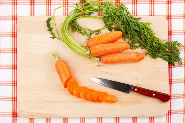 Zanahorias frescas en rodajas — Foto de Stock