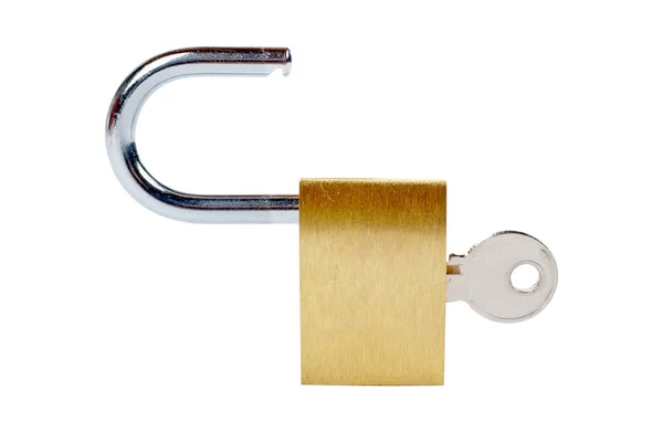 Unlocked padlock — Stock Photo, Image
