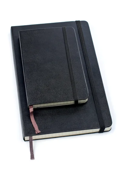 Due quaderni neri — Foto Stock