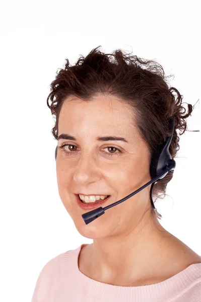Customer support girl Royalty Free Stock Images
