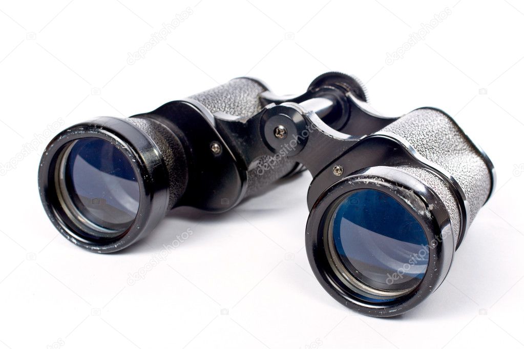 Used black binoculars