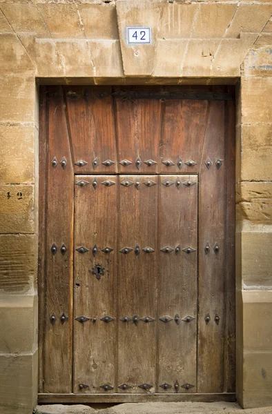 Starožitné dřevěné dveře — Stock fotografie