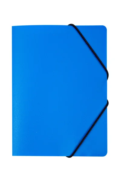 Μπλε φάκελο απομονωθεί — Φωτογραφία Αρχείου