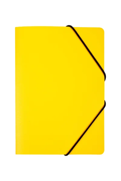Yellow folder isolated — Stock Photo, Image