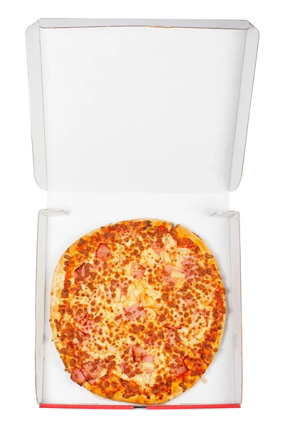 Gustosa pizza italiana nella scatola — Foto Stock