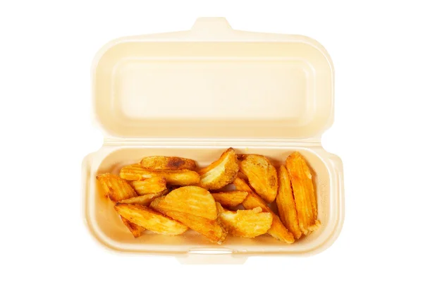 Potatoes on the box — Stock Photo, Image