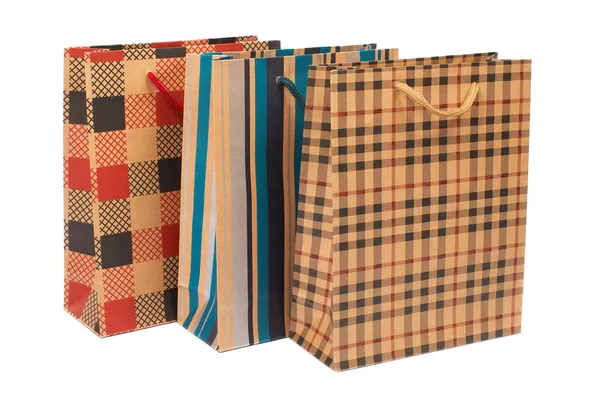 Tři nákupní tašky — Stock fotografie