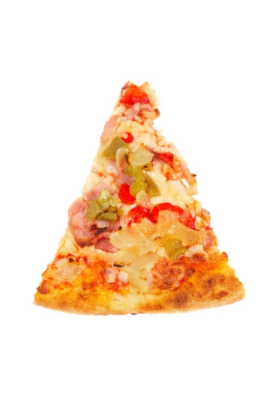 Plak van smakelijke Italiaanse pizza — Stockfoto