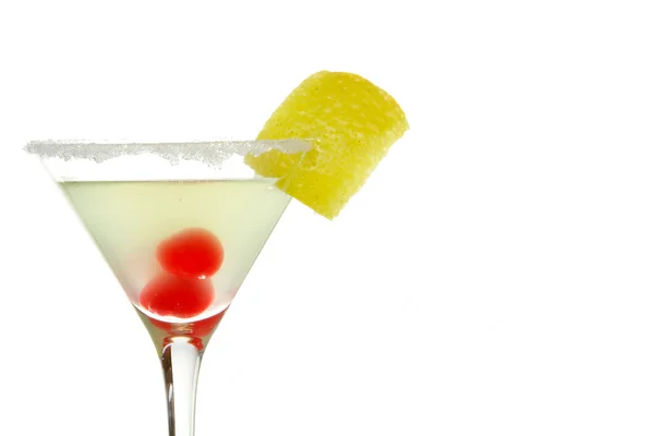 Cocktail met kersen detail — Stockfoto