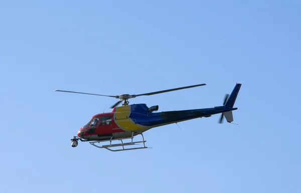 Helikopter med kamera Stockbild