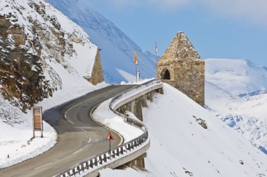 Monument in the Grossglockner, Austria clipart