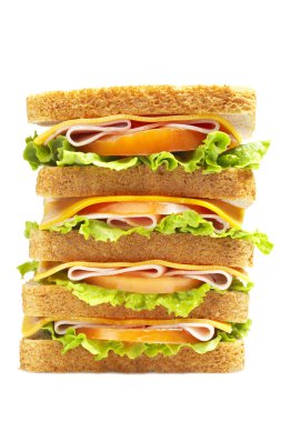 büyük sağlıklı Jambonlu sandviç