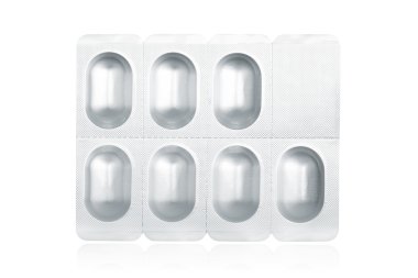 Pills on blister pack clipart