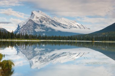 Mount Rundle and Vermillion Lake, Canada clipart