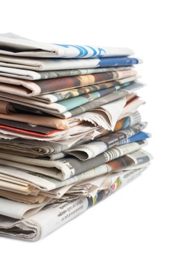 Stack of newspapers clipart