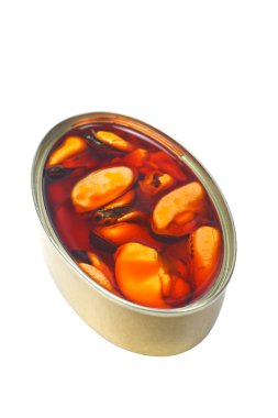 Mussels canned clipart