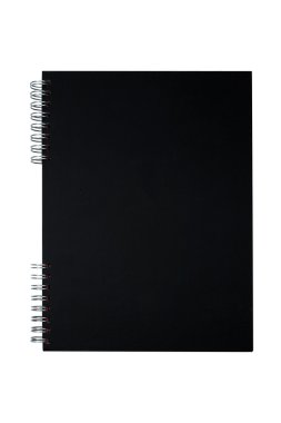 Black notebook clipart