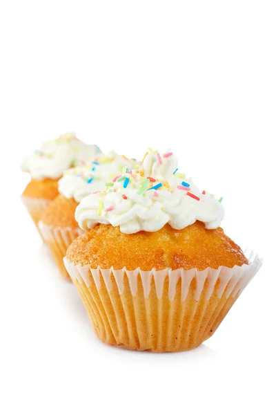 Muffin saporito con crema — Foto Stock