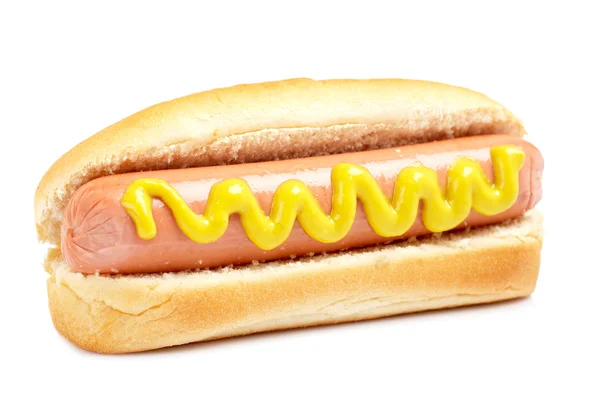 Hardallı sosisli sandviç — Stok fotoğraf