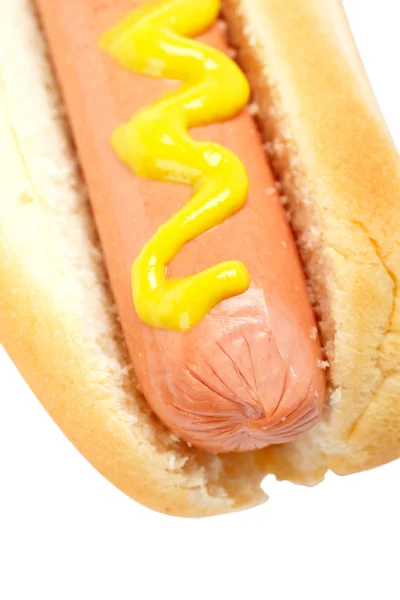 Hardallı sosisli sandviç — Stok fotoğraf
