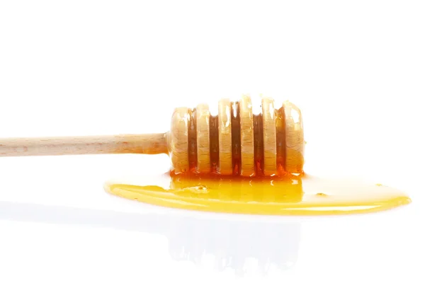 Méz és fából készült szitáló — Stock Fotó