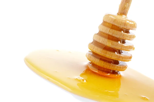 Med a dřevěné mrholení — Stock fotografie