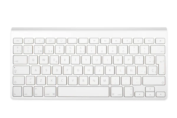 Drahtlose Aluminium-Tastatur — Stockfoto