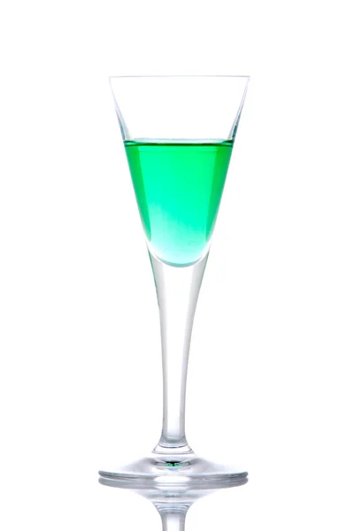 Glass of green paradise cocktail — Stock Photo, Image