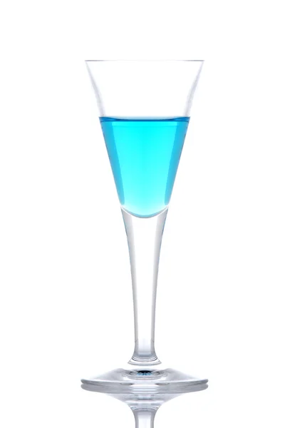 Glass 的蓝色天堂鸡尾酒 — 图库照片