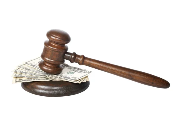 stock image Gavel and money