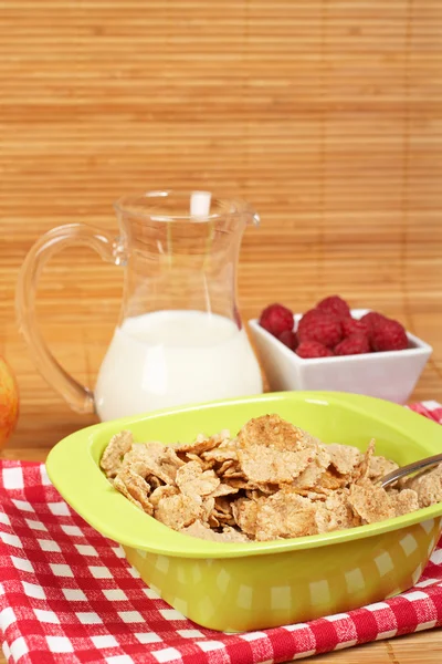 健康的早餐的谷类食品 — 图库照片