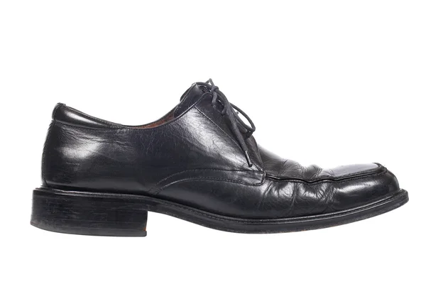 Sapato preto usado — Fotografia de Stock