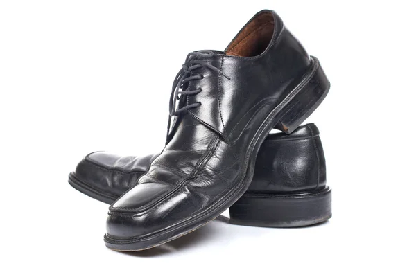 Zapatos negros usados — Foto de Stock
