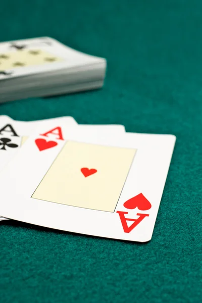 Ases poker — Fotografia de Stock