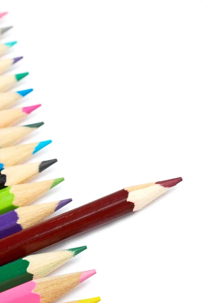 Renkli kalemler çeşitleri — Stok fotoğraf